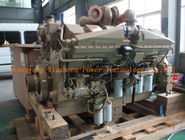 Cina 503KW / 1800 RPM Cummins Mesin Industri KTA38-C1050 12 Silinder perusahaan