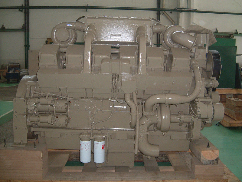 Water Cooled 38L 12 Cylinder Mechanical Diesel Engine 4 Stroke , Marine Diesel Motor